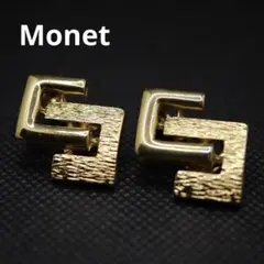MONET モネ 綺麗なヴィンテージ ゴールド幾何学イヤリングのサムネイル