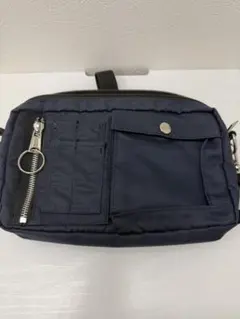 ALPHA INDUSTRIES ショルダーバッグ ネイビー 使用感あり アルフ