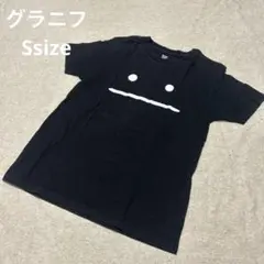 グラニフ Tシャツ　ビューティフルシャドー　黒　シンプル　顔　バックプリントのサムネイル