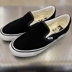 新品同様！vansプレミアムスエードスリッポン黒26.5サロモンNIKE