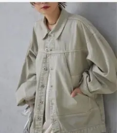 オーバーデニムジャケット ミント Kastane