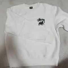 Stussy ホワイト スウェット　パーカー　トレーナー