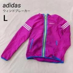 アディダス パーカー アディダスネオ ウインドブレーカー ピンク adidasのサムネイル