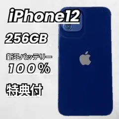 iPhone12 256GB ブルー バッテリー77% SIMフリー 修理歴なし - メルカリ