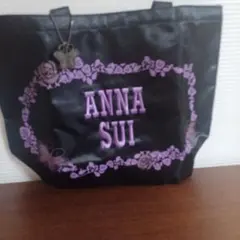 ANNA SUI トートバッグ ブラック 蝶チャーム付きのサムネイル