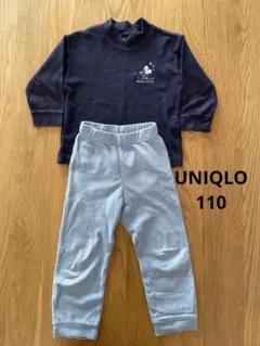 UNIQLO ミッキーマウス パジャマ フリース110cm