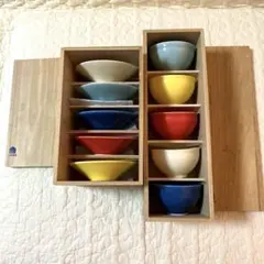 IDEE イデー　湯呑み　ソーサー（茶托）　各5個セット　箱付き