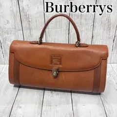 Burberrys バーバリー　ハンドバッグ　レザー　シボ革　ブラウンのサムネイル
