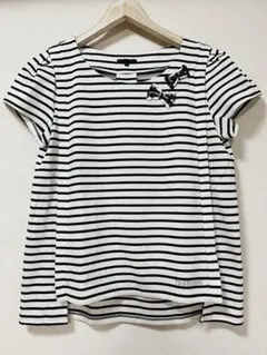 TO BE CHIC ボーダー 半袖カットソー リボン　未使用　新品　再々値下げのサムネイル