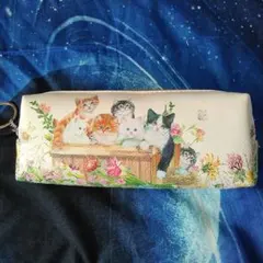 ねこ 猫 ペンケース 筆箱 ポーチ 小物入れ 雑貨