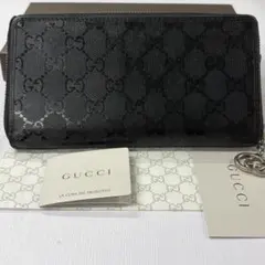新品同様‼️ グッチ　GUCCI 財布　長財布　インプリメ　ラウンドファスナー