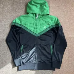 BILLABONG フード付きジャージ M 緑/黒のサムネイル