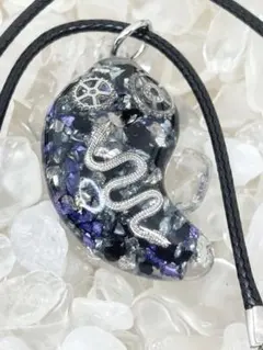 オルゴナイト ネックレス 御守り ラブラドライト