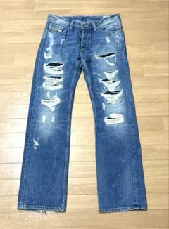 DIESEL ディーゼル viker ダメージ加工 ジーンズ　デニム W：32