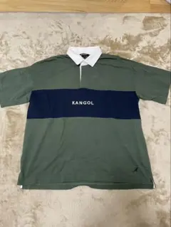 KANGOL ポロシャツ 半袖 カーキ ネイビー ホワイト
