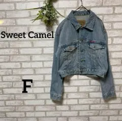 スウィートキャメル＊デニム＊ジャケット＊Gジャン＊羽織り＊メンズライク＊F