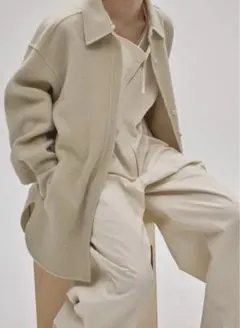 限定値下げ！週末削除TODAYFUL WOOL SHIRTS JACKETセージのサムネイル