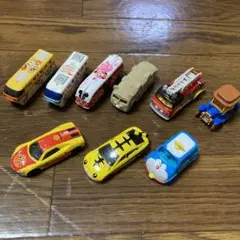 ディズニー アンパンマン しまじろう ドラえもん ミニカー トミカ 9台セット