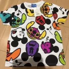 120サイズ　Tシャツ　総柄　男女兼用　ディズニーランド