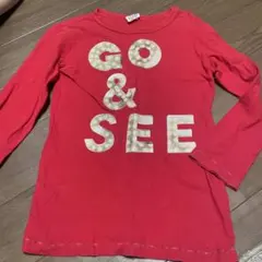 JUNK STORE 長袖Tシャツ レッド 140cmのサムネイル