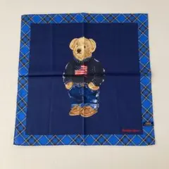 新品⭐️ ポロ ラルフローレン 大判 ハンカチ ポロベア 人気レア柄