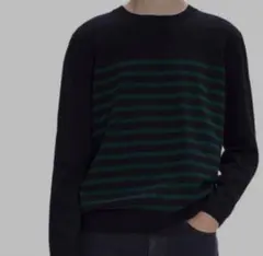 A.P.C. Matthew セーター M 黒/緑　24234-1-81001のサムネイル