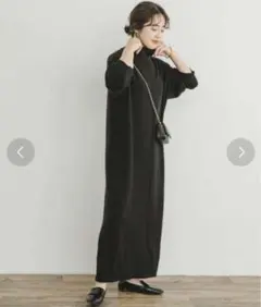 ITEMS URBANRESEARCH ハイネックワイドニットワンピース