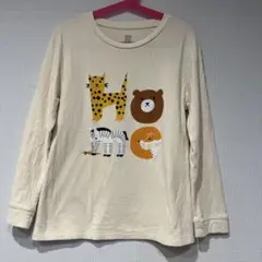グラニフ/動物プリント /長袖カットソー/ 140