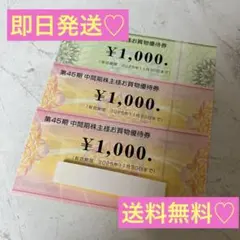 ビックカメラ、コジマ　株主優待　3,000円分