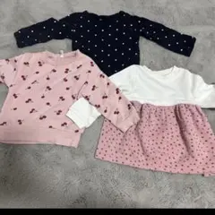 90サイズ　長袖トレーナー 3点セット