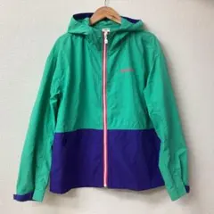J2635 adidas NEO フード付きジャケット グリーン/パープルL