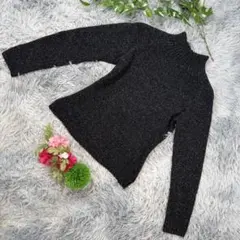 ✨ELLE✨サイズ38(M) タートルネックニット 黒系