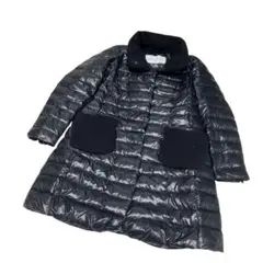 Amina Rubinacci ダウンコート　切り替え　ニット　Aライン　44