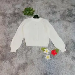 【MISCH MASCH】ニット セーター 長袖 アイボリー (F)