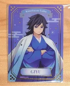 【義勇】鬼滅の刃 ジャンプフェスタ アニプレックス 箔押しクリアカード