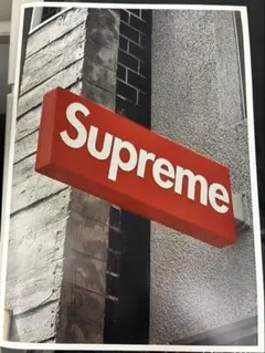 新品 supreme パロディー アート 看板 A4サイズ