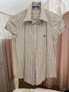 BURBERRY BLUE LABEL ストライプ 半袖シャツ 38のサムネイル