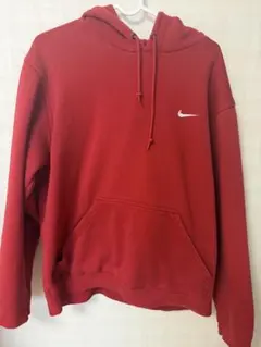 NIKE パーカー レッド 刺繍ロゴ