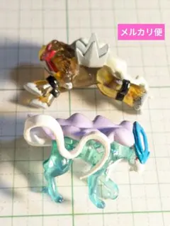 ス*ペ様 ポケモン　モンコレ　クリアバージョン　スイクン　エンテイ　フィギュア