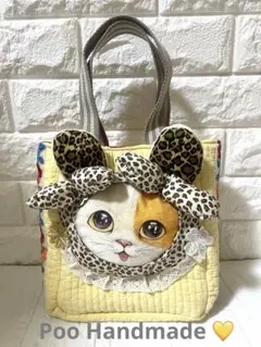 ￼コヤンイサムチョンハンドメイドリメイクヌピ　インド、刺繍、トートバッグ