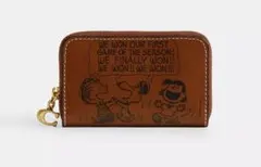 COACH X PEANUTS】スモールジップアラウンド カードケース 未使用