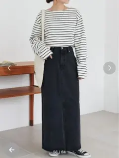 discoat USコットンデニムナロースカート