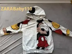 ZARA Baby ミッキーマウス ジップアップパーカー 110cm