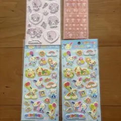 4枚セットMy Sweet Piano ふわふわシール タイルシール ウサハナ