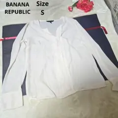 【オシャレ⭐BANANA REPUBLIC】アイボリー　カットソー　サイズSのサムネイル
