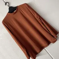 訳あり 長袖カットソー オレンジ
