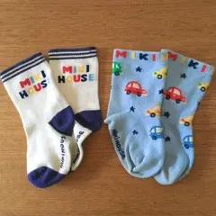 miki HOUSE  ミキハウス ベビー靴下 二足セット