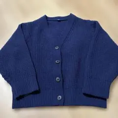 UNIQLO キッズ カーディガン ネイビー 110