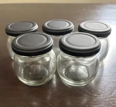 ガラス製空き瓶5個セット