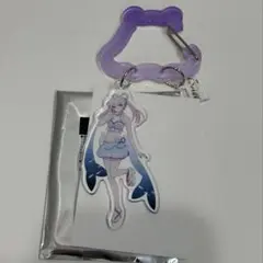 超かぐや姫！　ららぽーとコラボ　月見ヤチヨ　カラビナ付きアクリルキーホルダー